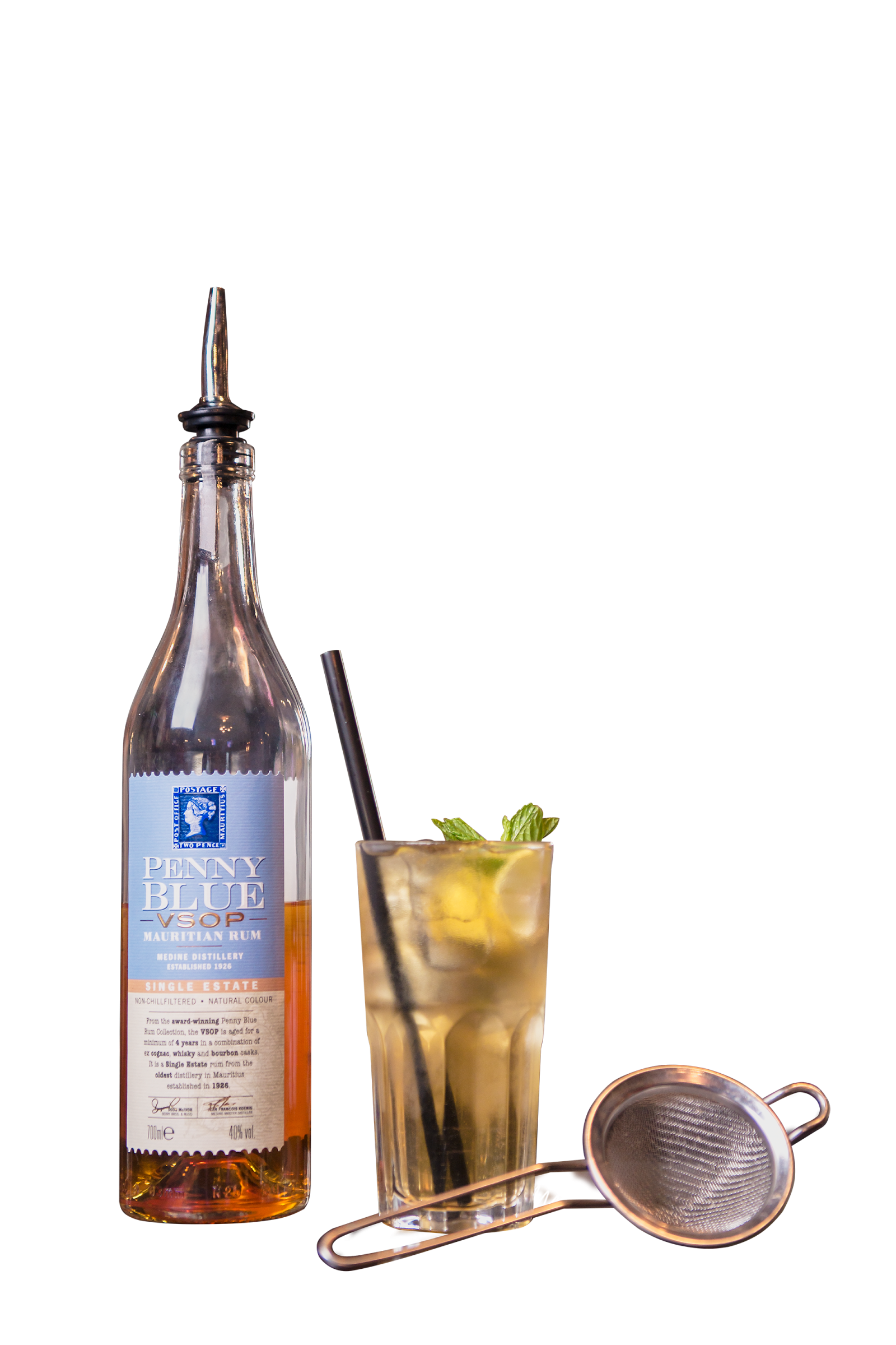 Cocktails / overview / Penny Blue Single Estate Mauritian Rum